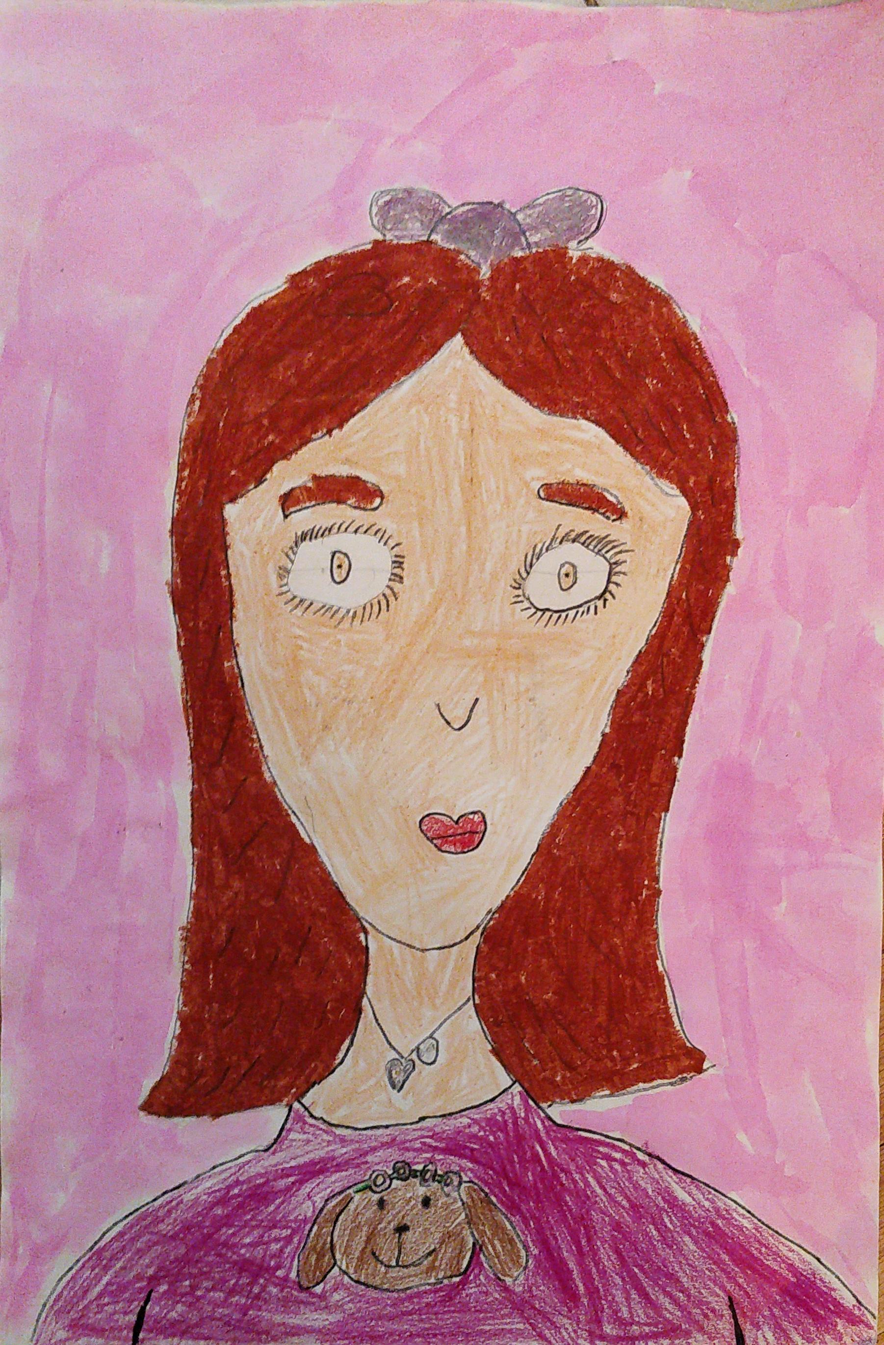 gasp old Lisa portrait from 3rd grade.jpg